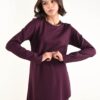 MAGLIA A MANICHE LUNGHE ADERENTE DAL TAGLIO ASIMMETRICO - Amarone, L