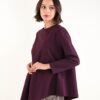MAGLIA A MANICHE LUNGHE DAL TAGLIO ASIMMETRICO - Amarone, TU