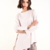 MAGLIA A MANICHE LUNGHE DAL TAGLIO ASIMMETRICO - Crema, TU