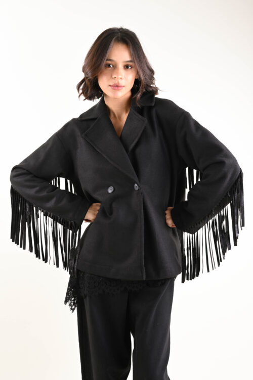 GIACCA CON FRANGE SUL RETRO