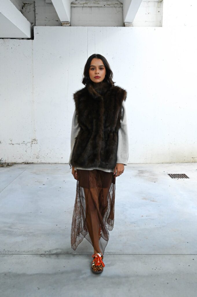 GILET IN ECOPELLICCIA 