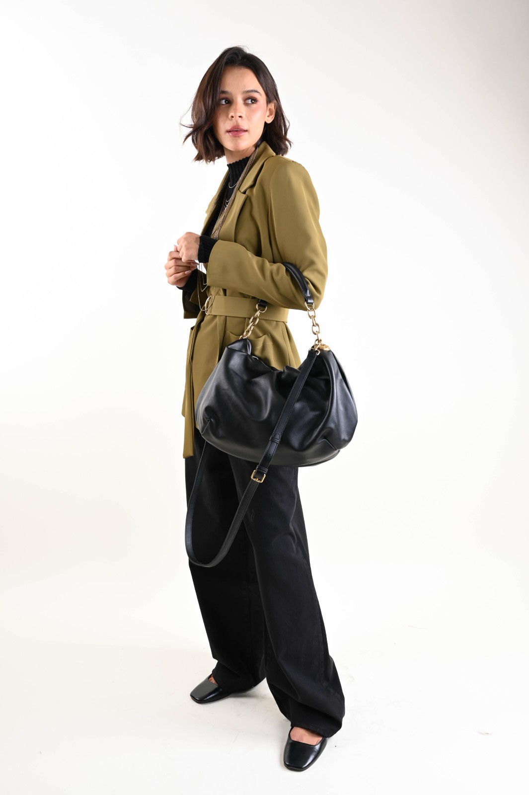 MAGLIA CON COLLO ALTO E TRASPARENZE - Image 5