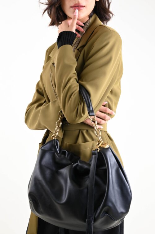 Alternative view of BORSA IN SIMILPELLE CON MANICO A CATENA - MEDIA