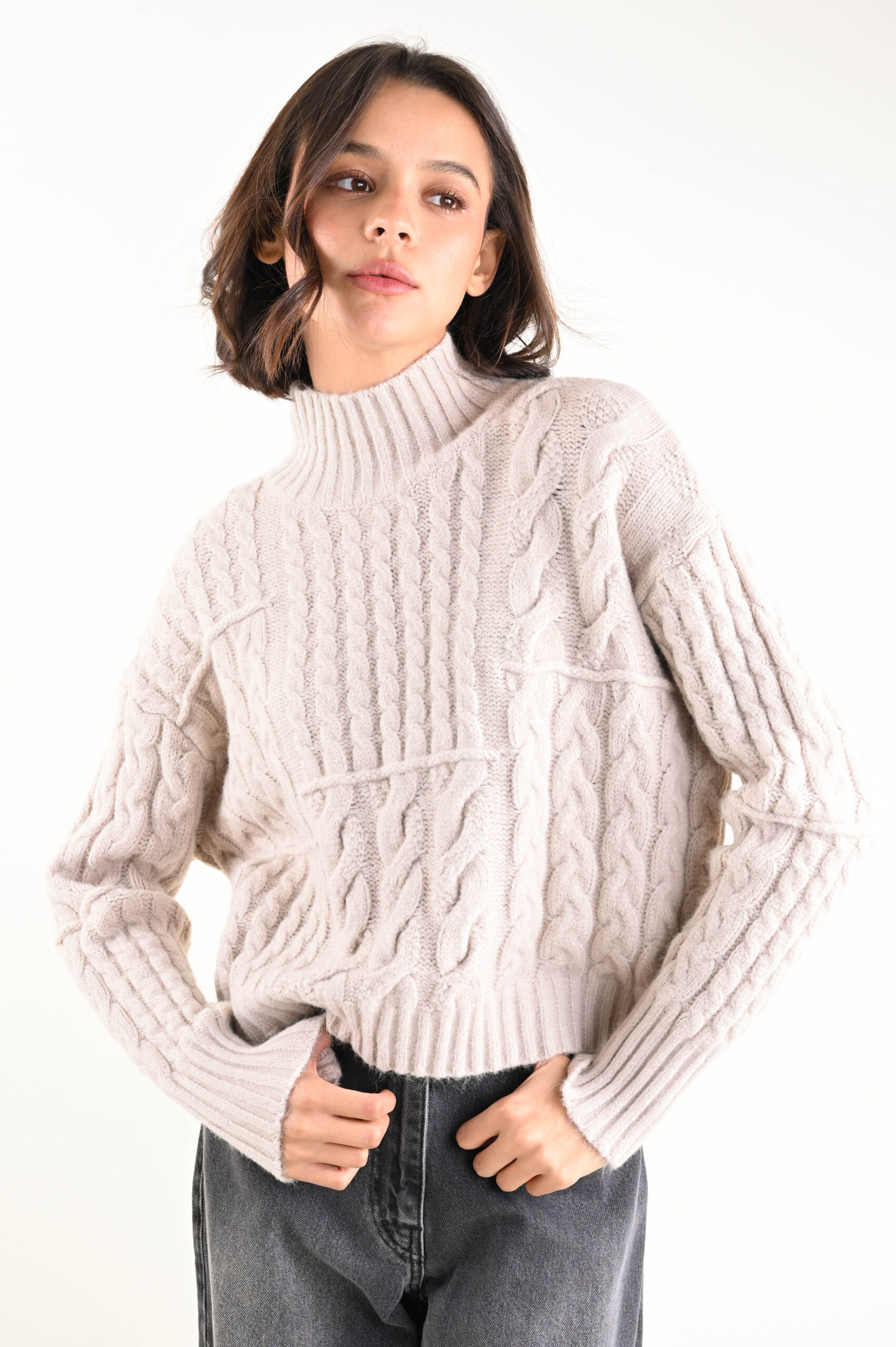 DSC_3325 MAGLIA CON LAVORAZIONE A TRECCE - Tortora, TU