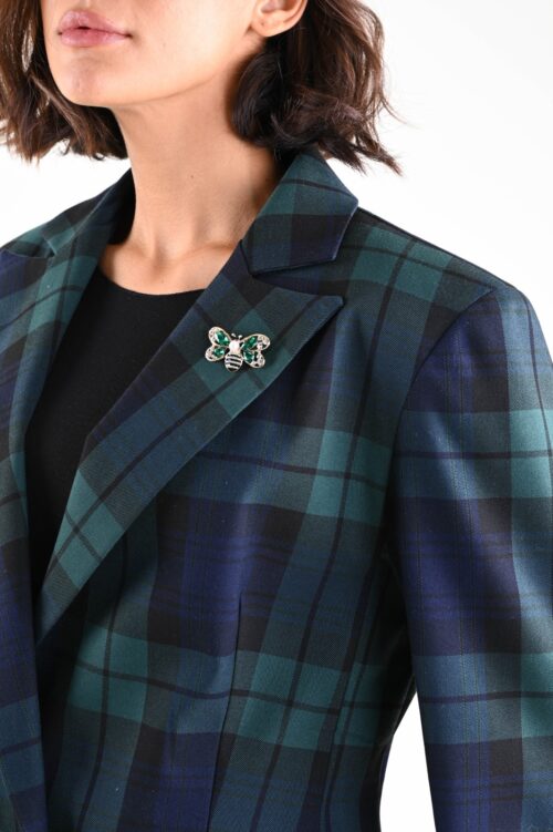 Alternative view of BLAZER A QUADRI CON SPILLA