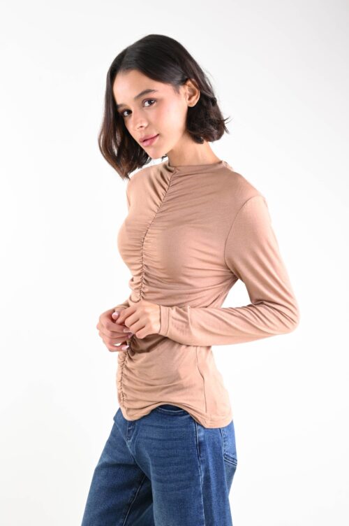 Alternative view of MAGLIA ULTRALIGHT IN MISTO LANA RIPRESA DAVANTI