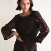 BLUSA IN PIZZO CON MANICHE A CAMPANA - Moro, TU