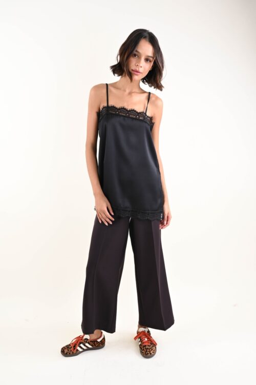 Alternative view of PANTALONI CULOTTE CON PINCES