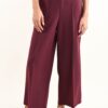 PANTALONI CULOTTE CON PINCES - Bordeaux, M