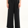 PANTALONI CULOTTE CON PINCES - Nero, M