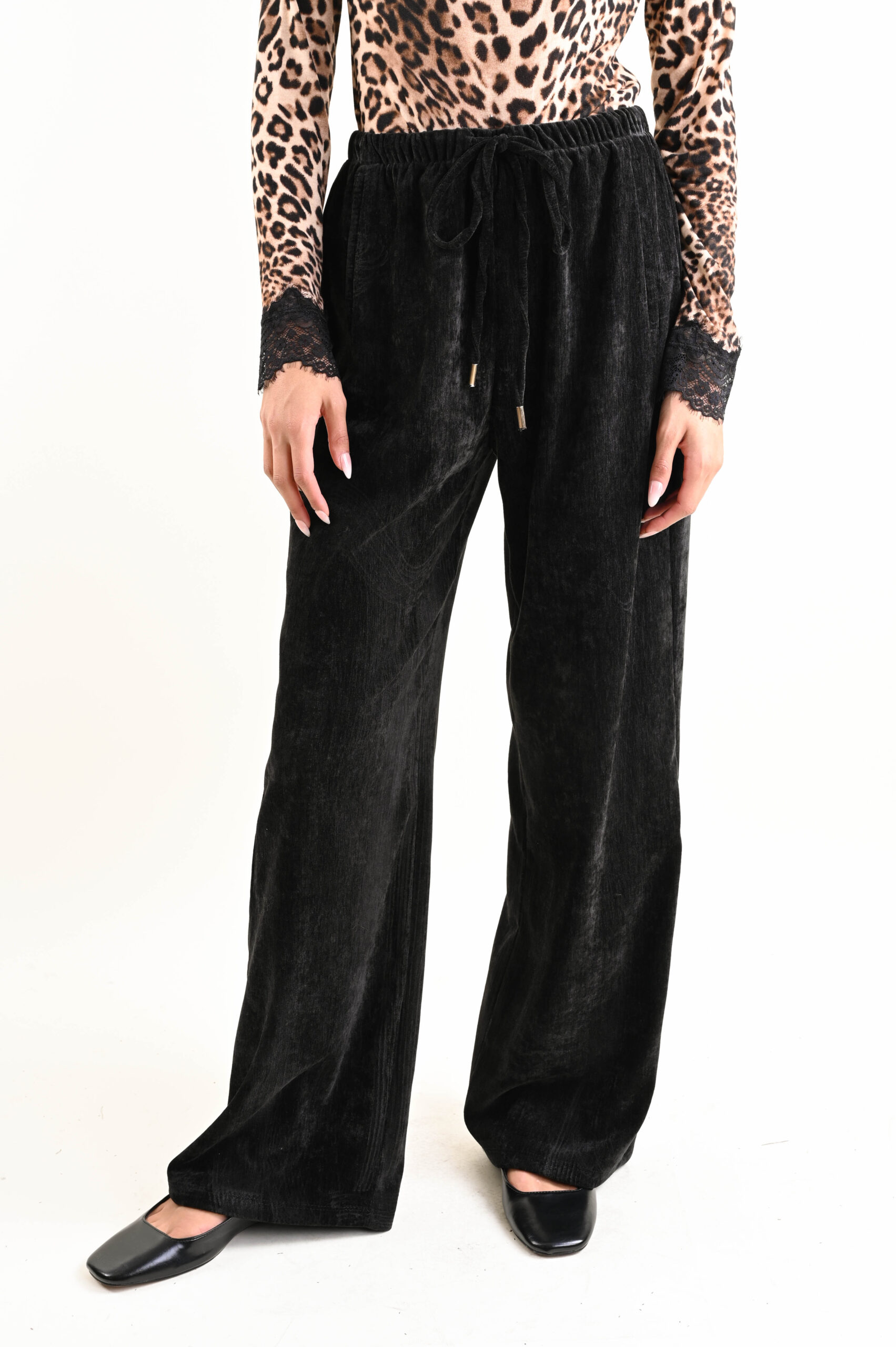 PANTALONE IN CINIGLIA CON COULISSE - immagine 2