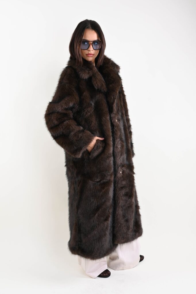 CAPPOTTO IN ECOPELLICCIA 