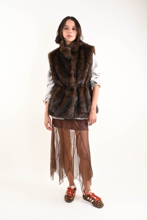 Alternative view of GILET IN ECOPELLICCIA