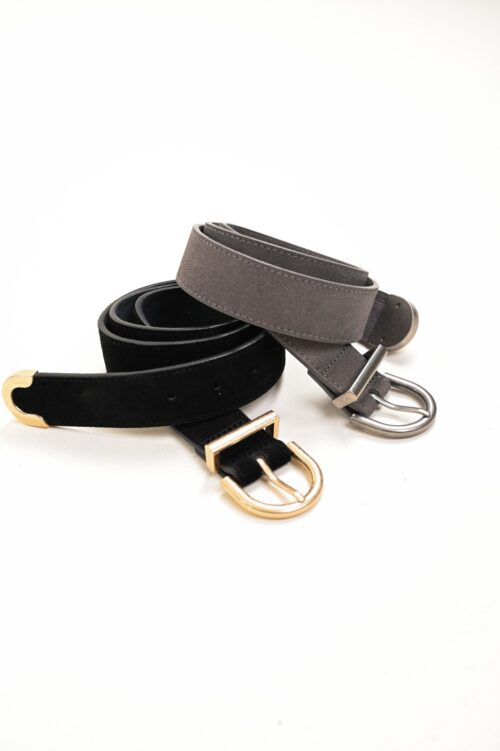 CINTURA IN VERA PELLE SCAMOSCIATA