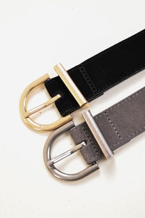 Alternative view of CINTURA IN VERA PELLE SCAMOSCIATA