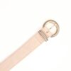 CINTURA IN VERA PELLE SCAMOSCIATA CON FIBBIA TONDA LAVORATA - Beige, TU