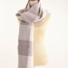 SCIARPA A QUADRI IN MISTO MERINO - Taupe, TU