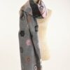 SCIARPA CON FRANGE FANTASIA ROSE - Grigio, TU