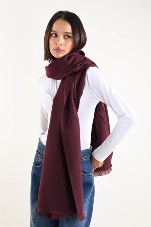 SCIARPA A TINTA UNITA