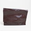ENVELOPE BAG IN STAMPA COCCODRILLO - Choco, TU