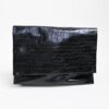 ENVELOPE BAG IN STAMPA COCCODRILLO - Nero, TU