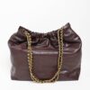 SHOULDER BAG IN SIMILPELLE LUCIDA CON MANICO A CATENA - Moro, TU
