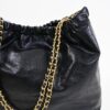 SHOULDER BAG IN SIMILPELLE LUCIDA CON MANICO A CATENA - Nero, TU