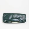 POCHETTE IN SIMILPELLE LUCIDA CON DETTAGLIO METALLICO - Verde, TU
