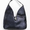 BORSA A SPALLA IN SIMILPELLE CON CHIUSURA METALLICA - Nero, TU