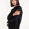 FELPA CON INSERTO DI PIZZO - Nero, TU