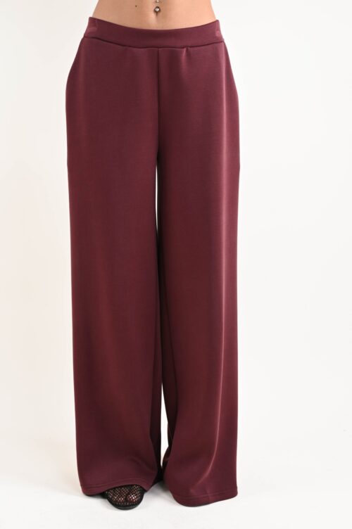 Alternative view of PANTALONI PALAZZO MISTO VISCOSA
