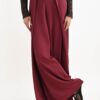 PANTALONI AMPI A PALAZZO CON SPACCO ALTO - Uva, TU