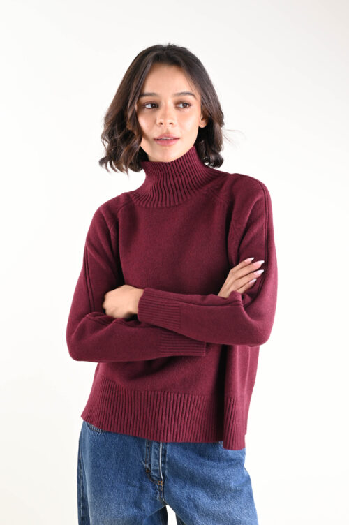 MAGLIA CON COLLO ALTO A COSTE - Bordeaux, TU