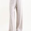 PANTALONI IN MAGLIA CON MICROPAILLETTES - Beige, TU