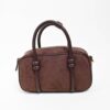 BAULETTO A MANO IN SUEDE CON DETTAGLI IN SIMILPELLE - Moro, TU