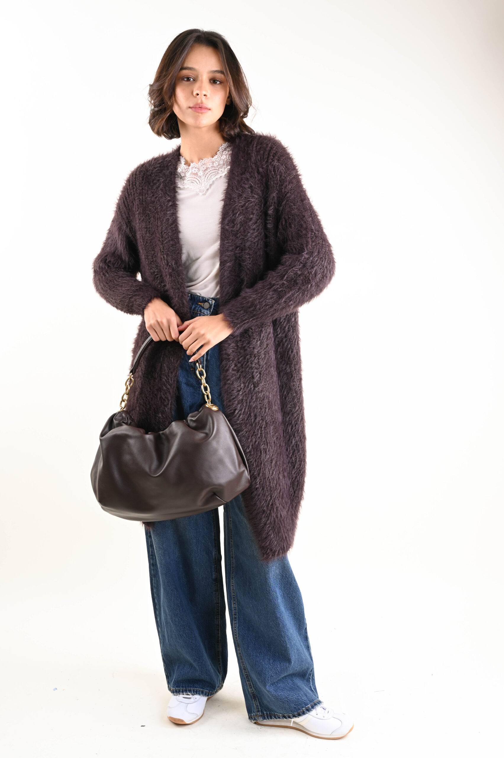 CARDIGAN LUNGO MORBIDO A PELO LUNGO - immagine 5