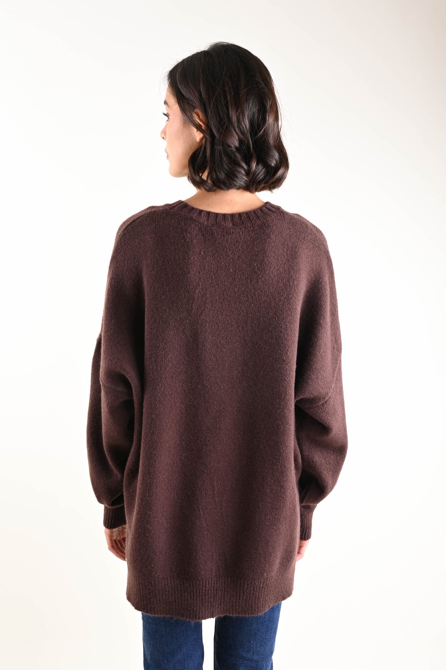 MAGLIONE GIROCOLLO OVERSIZE - immagine 4