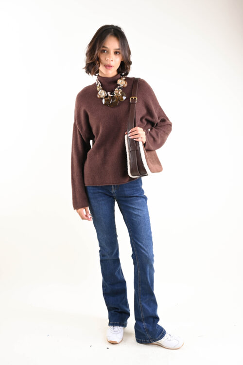 Alternative view of MAGLIA A COLLO ALTO MORBIDO