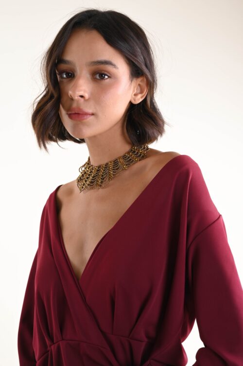 Alternative view of CHOKER AMPIO A RETE CON MICRO PERLINE