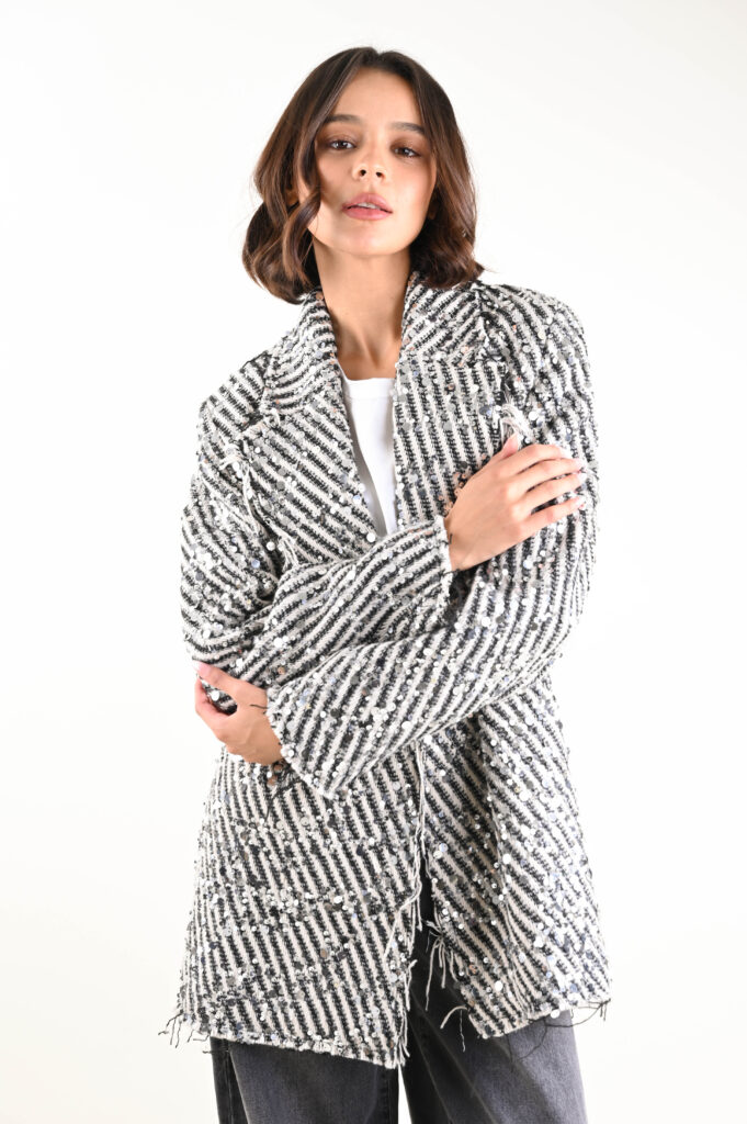 BLAZER IN TWEED CON PAILLETTES 