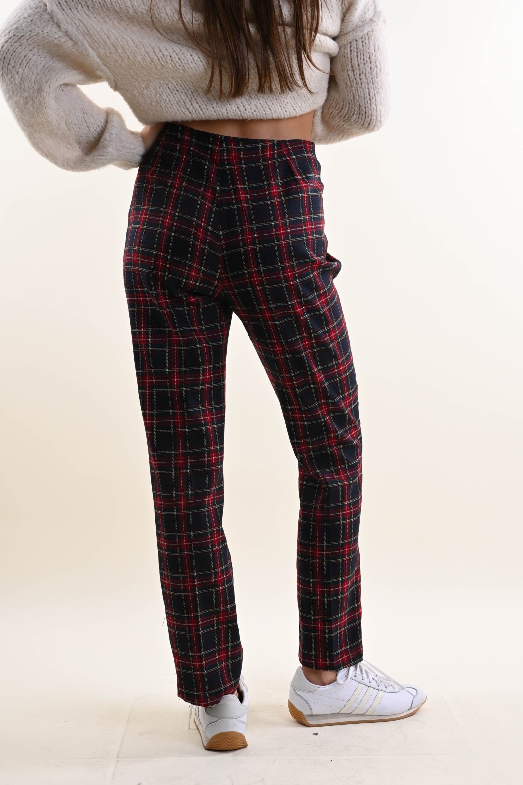 PANTALONE TARTAN CON ZIP LATERALE - Image 4