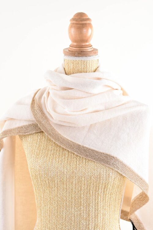 SCIARPA CON BORDI IN LUREX