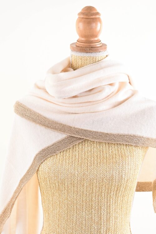 Alternative view of SCIARPA CON BORDI IN LUREX