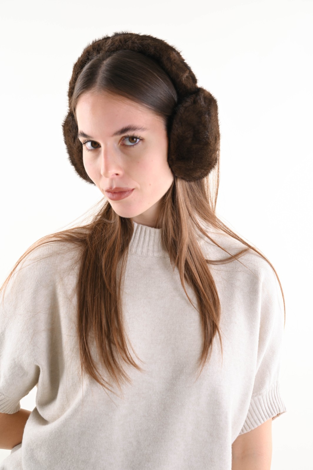 KYM0933-90_MORO PARAORECCHIE EFFETTO PELLICCIA - Moor, TU