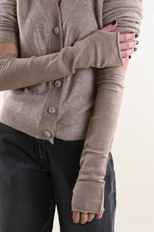 Alternative view of MANICOTTI A MAGLIA LUNGHI