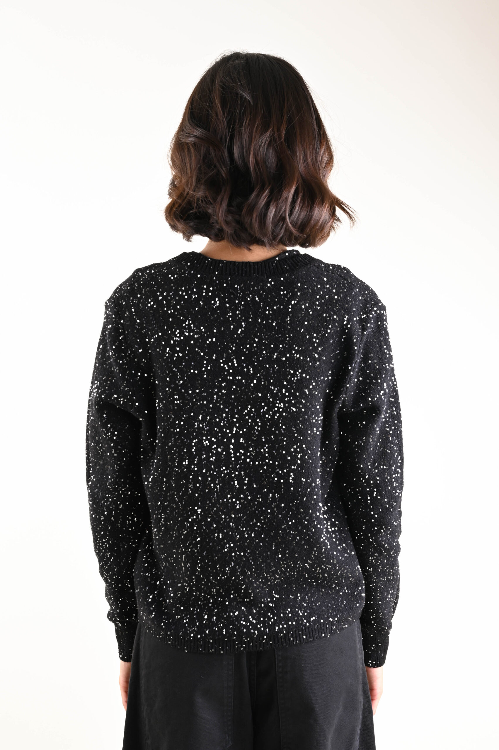 CARDIGAN IN MAGLIA CON PAILLETTES - Imagen 3