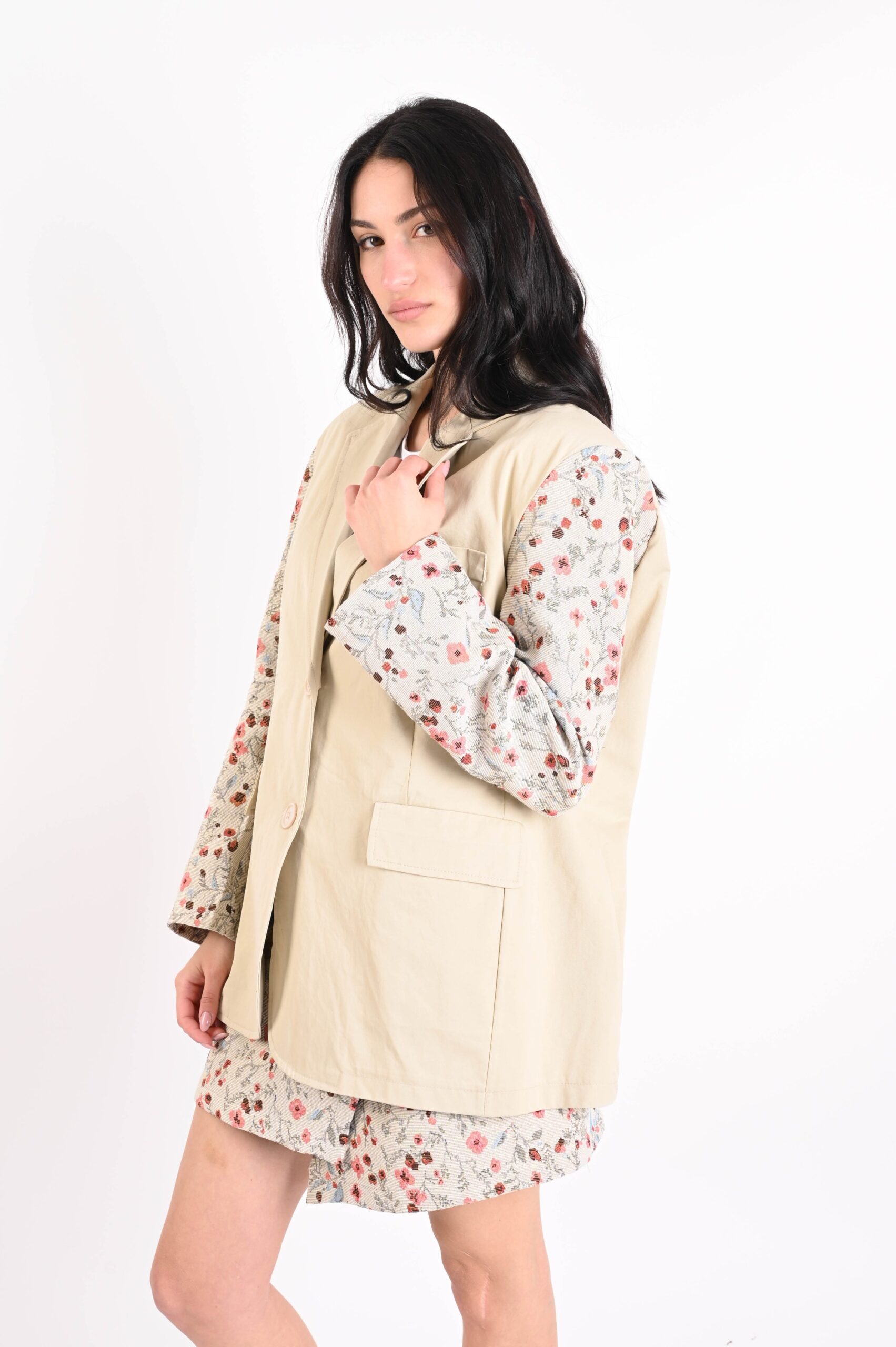 GIACCA CON MANICHE FLOREALI - Image 2