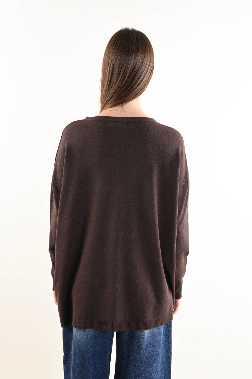 MAGLIA OVER CON CUCITURA CENTRALE - immagine 4