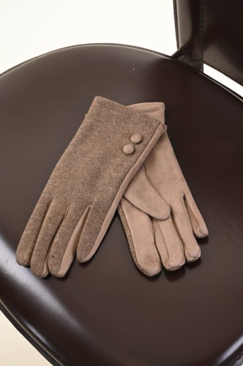 Alternative view of GUANTI MORBIDI CON DUE BOTTONCINI DECORATIVI