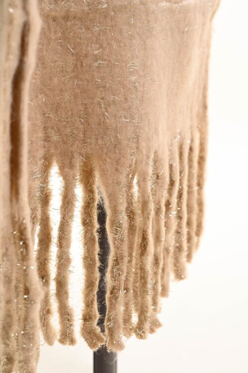 Alternative view of SCIARPA MORBIDA CON FRANGE E FILATI LUREX